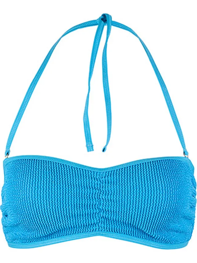 Beco crinkle bikini topje - B-cup - turquoise