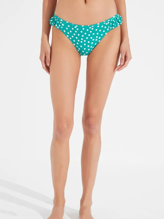 Penti Mid-Rise Polkadot Hipster Bikini Onderbroek Smaragd