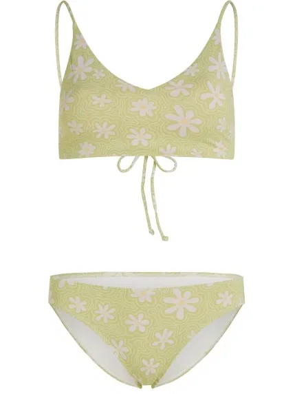 O'Neill Beach Vintage Midles Rita bikiniset lichtgroen bloemenprint Wit