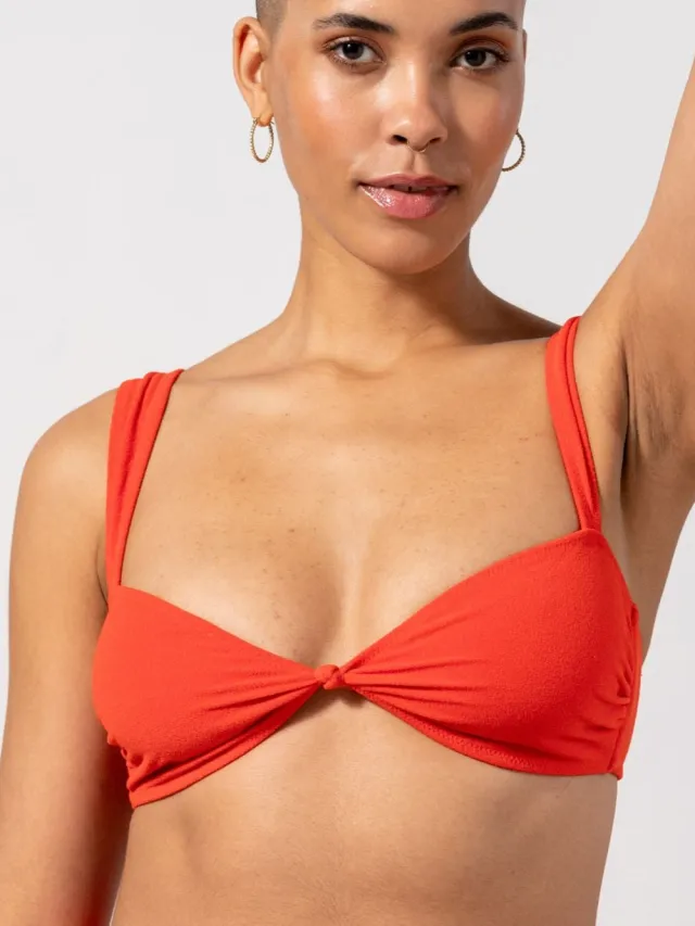 Understatement dames vegan Bikinitop Balconette Papaya Rood