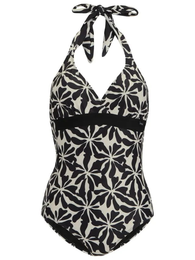 Regatta Dames/Dames Flavia II Abstract Gebloemd Eendelig Zwempak (Beige)
