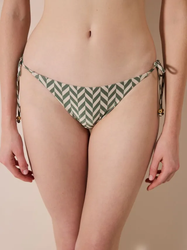 Penti Geometrische Glitter Bandeau Bikini Onderkant Veelkleurig