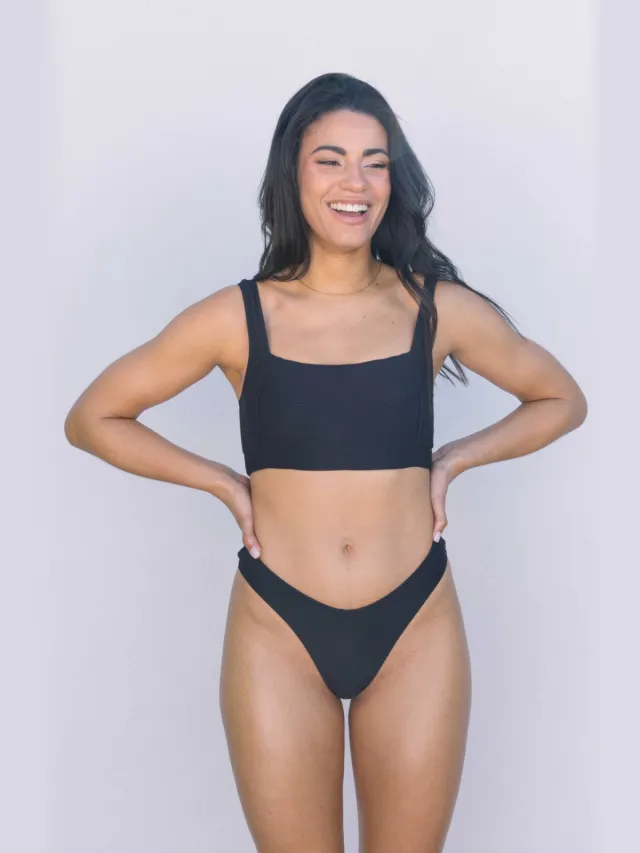 OCEANCHILD dames vegan Bikinitop Kaui Zwart