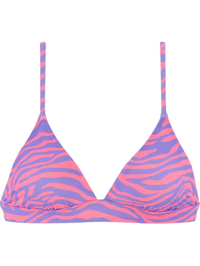 triangelbikinitop paars koraal, foto 2