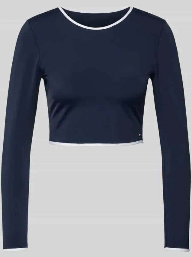Tommy Hilfiger Bikinitop met lange mouwen Marineblauw