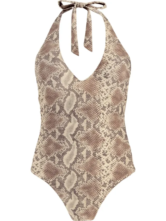 Barts Keona Halter One Piece sand Dames Badpak Beige