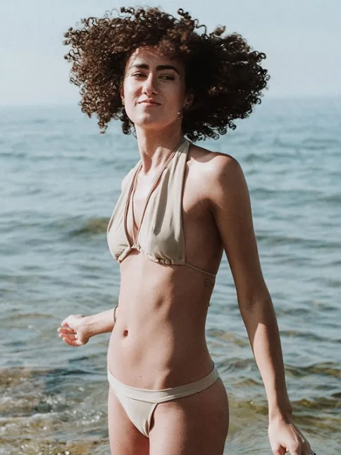 Anekdot dames vegan Bikini Versatile Cheeky Beige