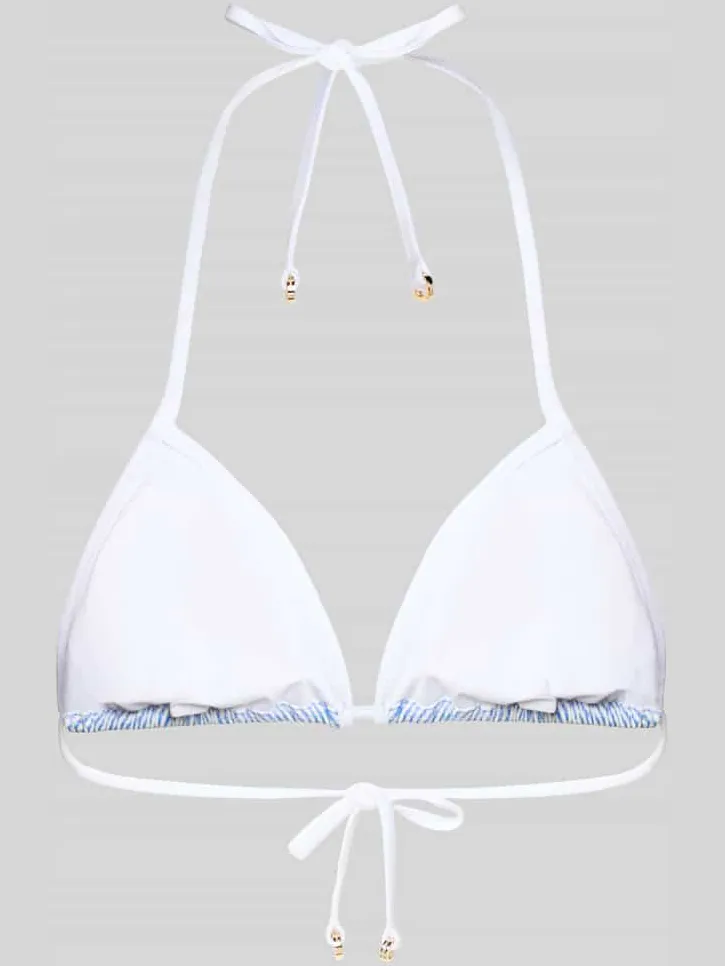 Tommy Hilfiger Bikini-top met logo-stitching blauw, foto 3