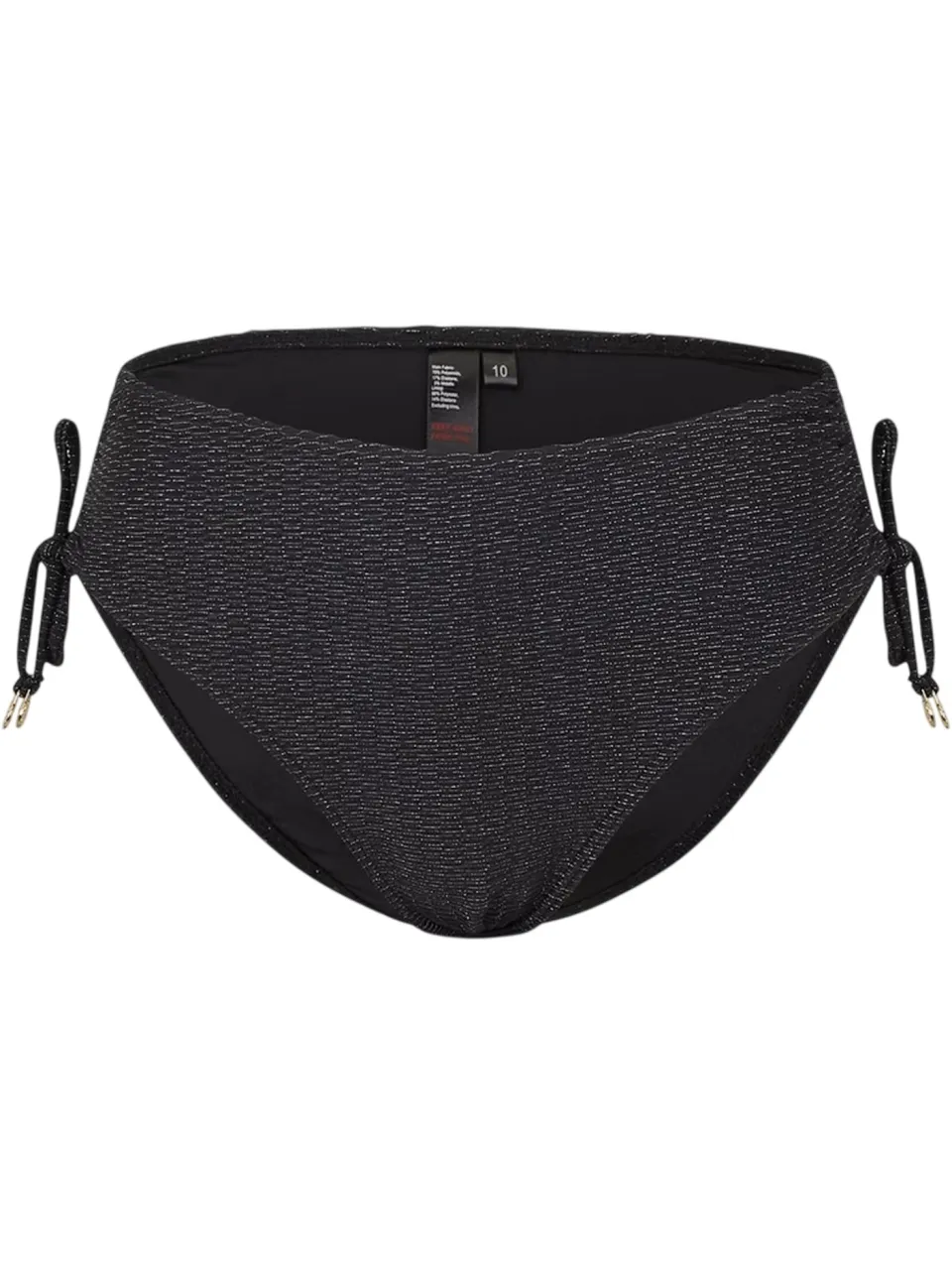 Biba Hipster-bikinibroekjes met structuur voor dames (Zwart), foto 2