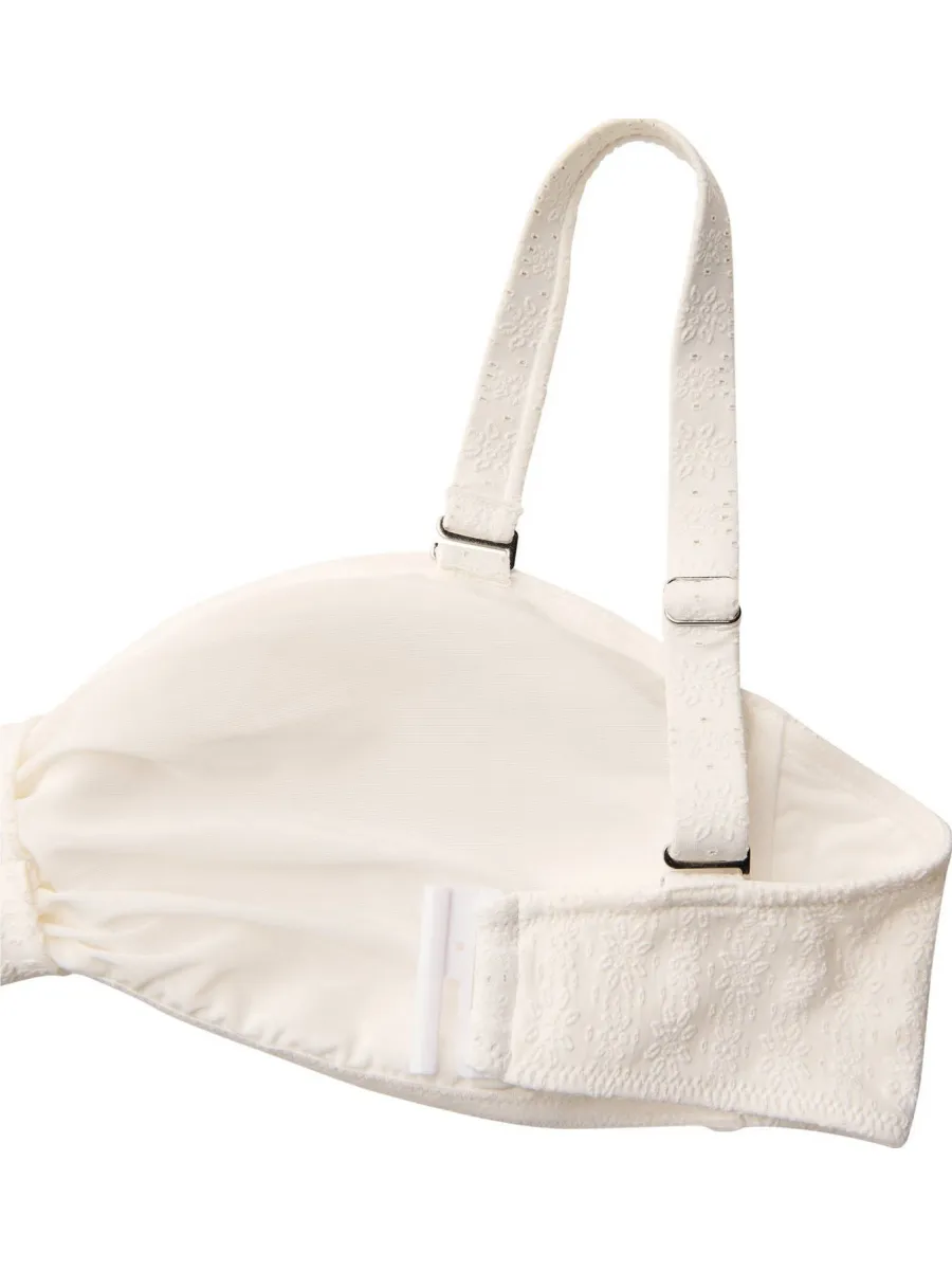 Zizzi Salina bandeau bikinitop wit, foto 4