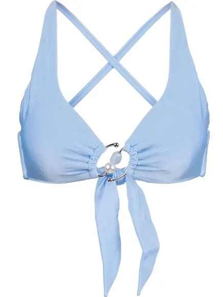 Seafolly Palermo Multi Fit Longline Tri Bra - Bikinitop, blauw