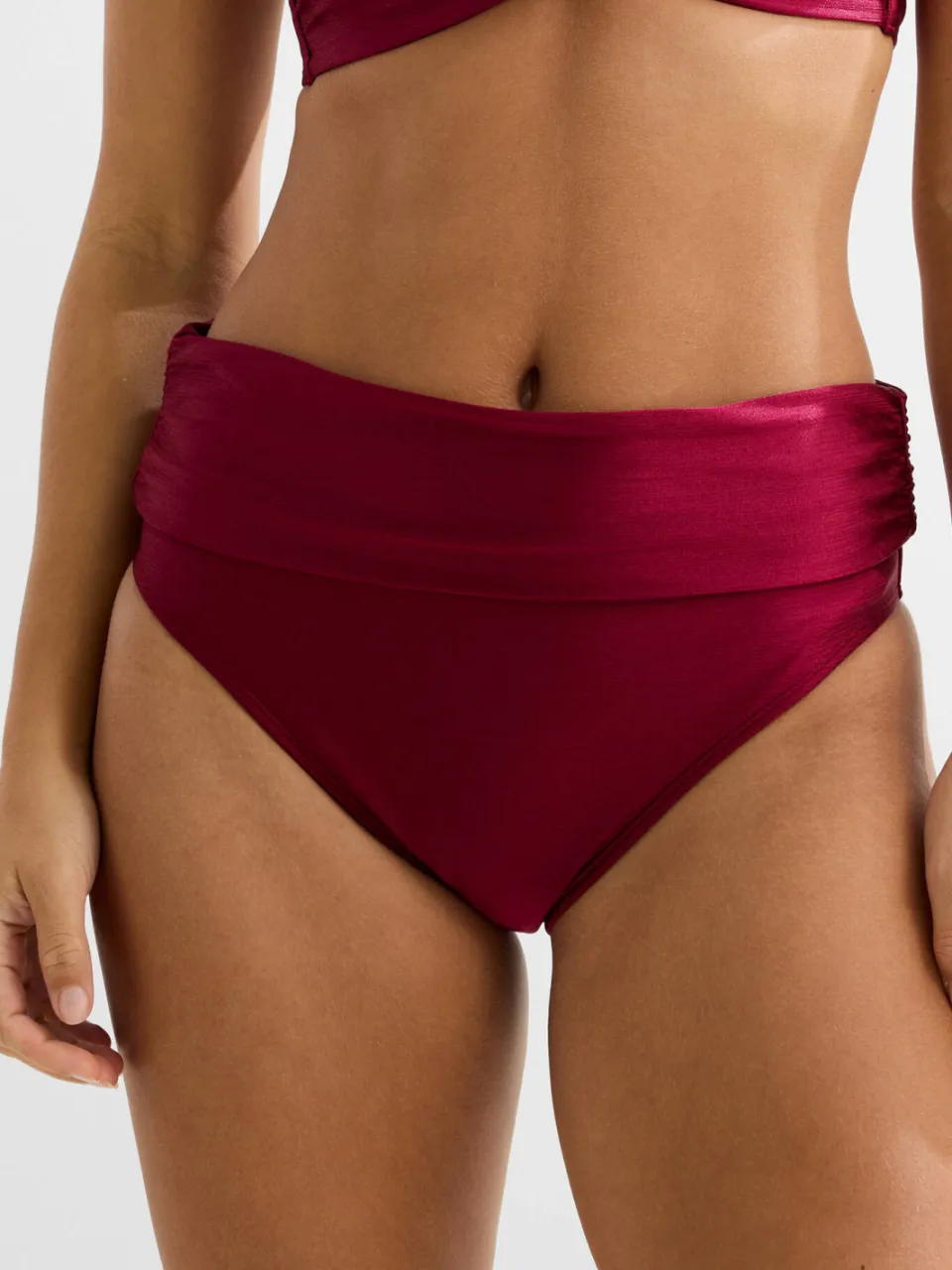 BEACHWAVE omslag bikinibroekje donkerrood, foto 5
