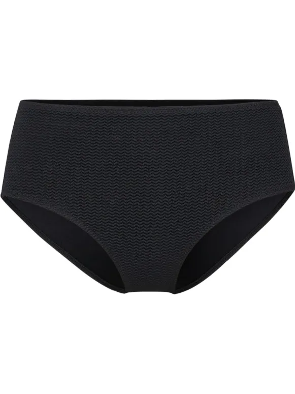 Seafolly Women's Sea Dive Wide Side Retro - Bikinibroekje, zwart