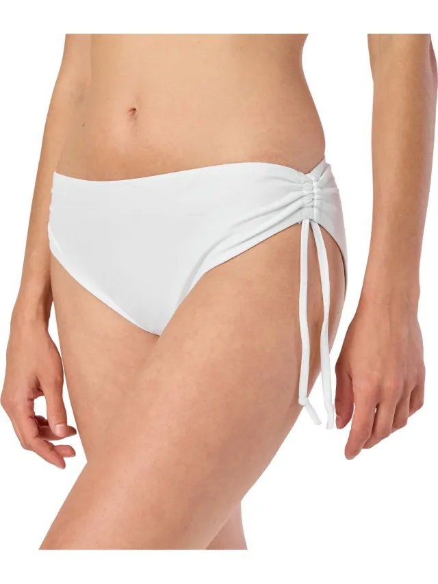 Merry Style Dames Zwembroek - Bikinibroekje - Elastische tailleband - Polyamide & Elastaan – Wit (0016) – 42 - MS-VR-Brief-2