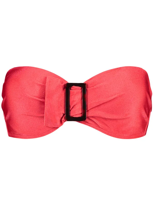 Beachlife Red Shine Padded Wired Top Rood
