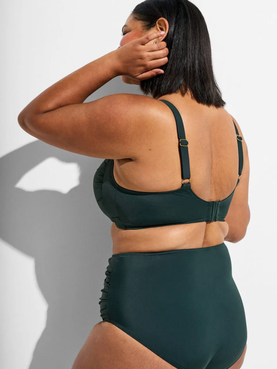 Zizzi high waist bikinibroekje TILDE donkergroen, foto 4