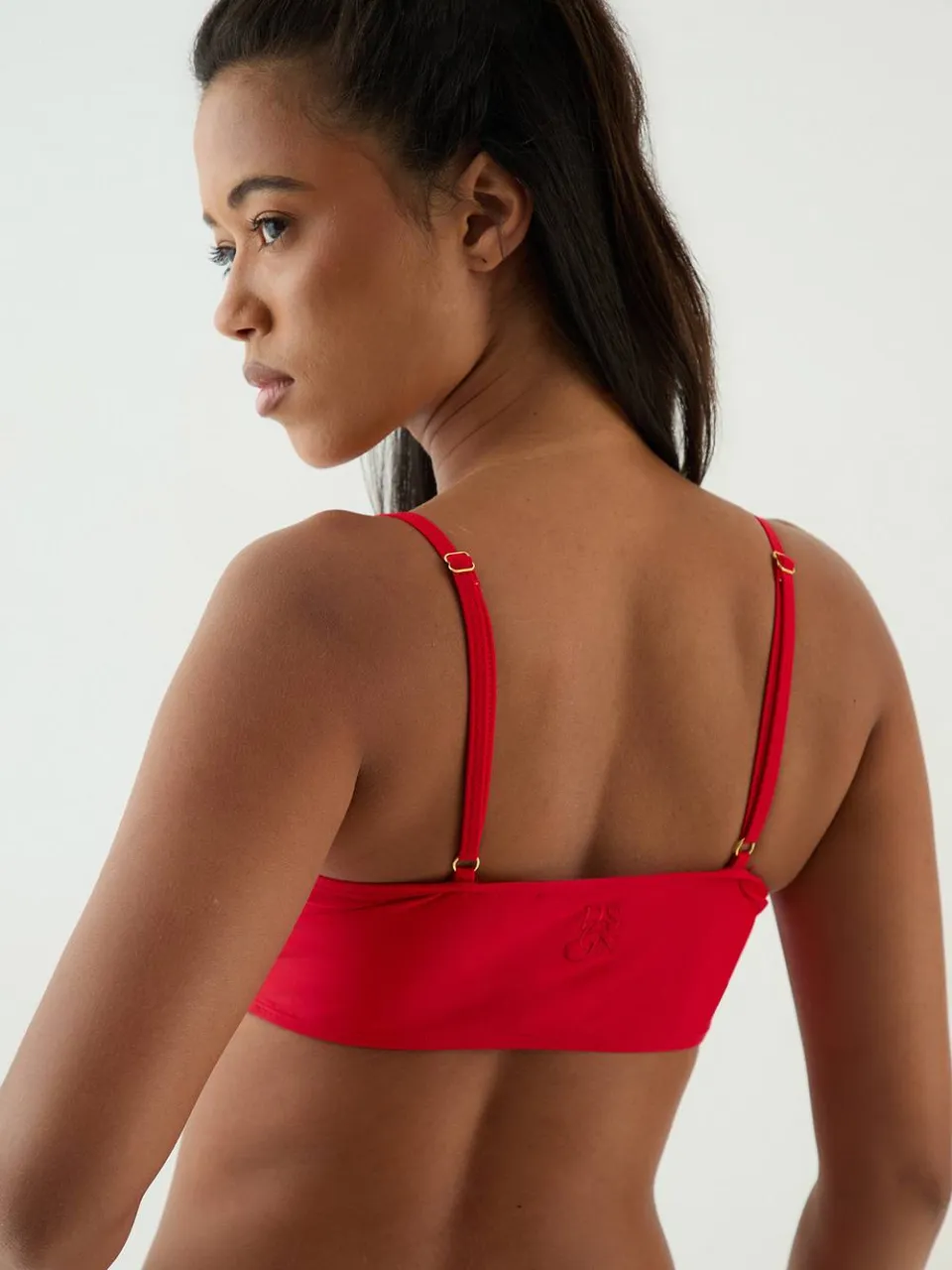 Dames Dsgn Studio Vierkante Hals Bikini Top chilli, foto 3