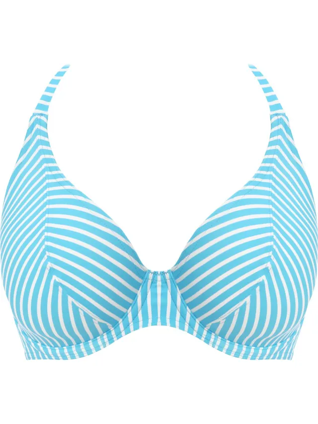 Freya JEWEL COVE UW HALTER BIKINI TOP Dames Bikinitopje - Stripe turquoise