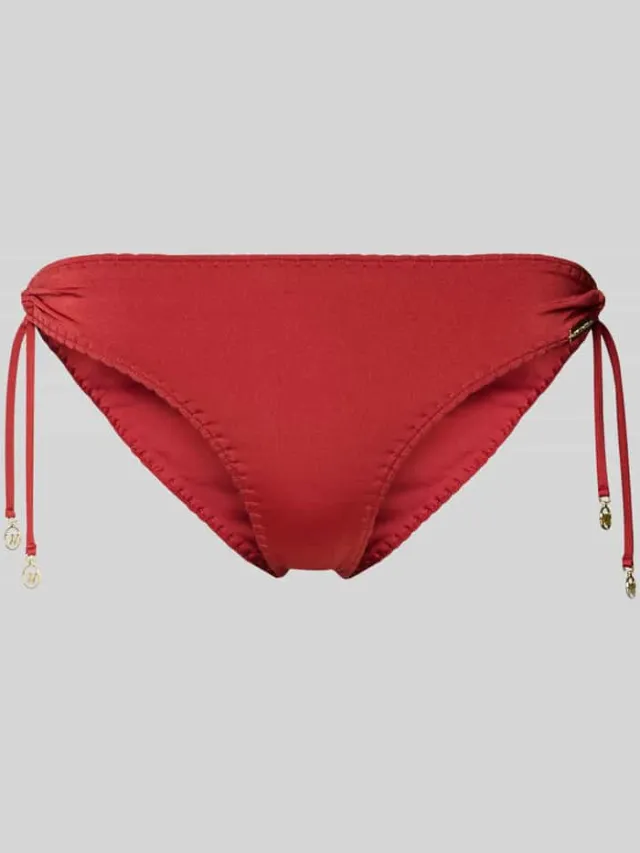 WATERCULT Bikinibroekje met zijdelingse rijgvetering Donkerrood