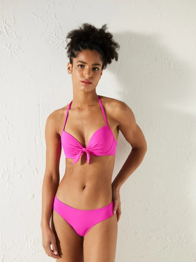 Penti Helft-Hoge Hipster Bikini Onderstukken Fuchsia