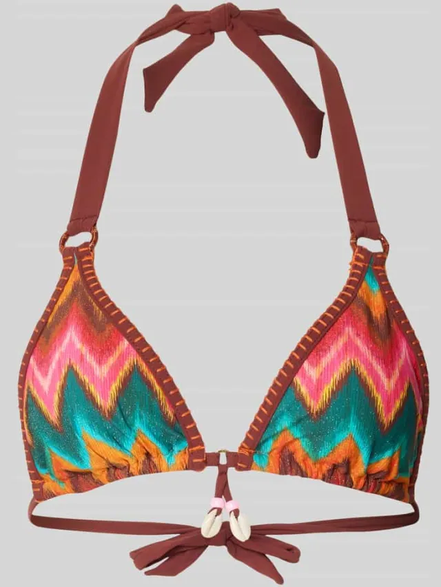 banana moon Bikinitop met rijgveter Sluiting (bovenstuk) Model 'LIKO' Oranje