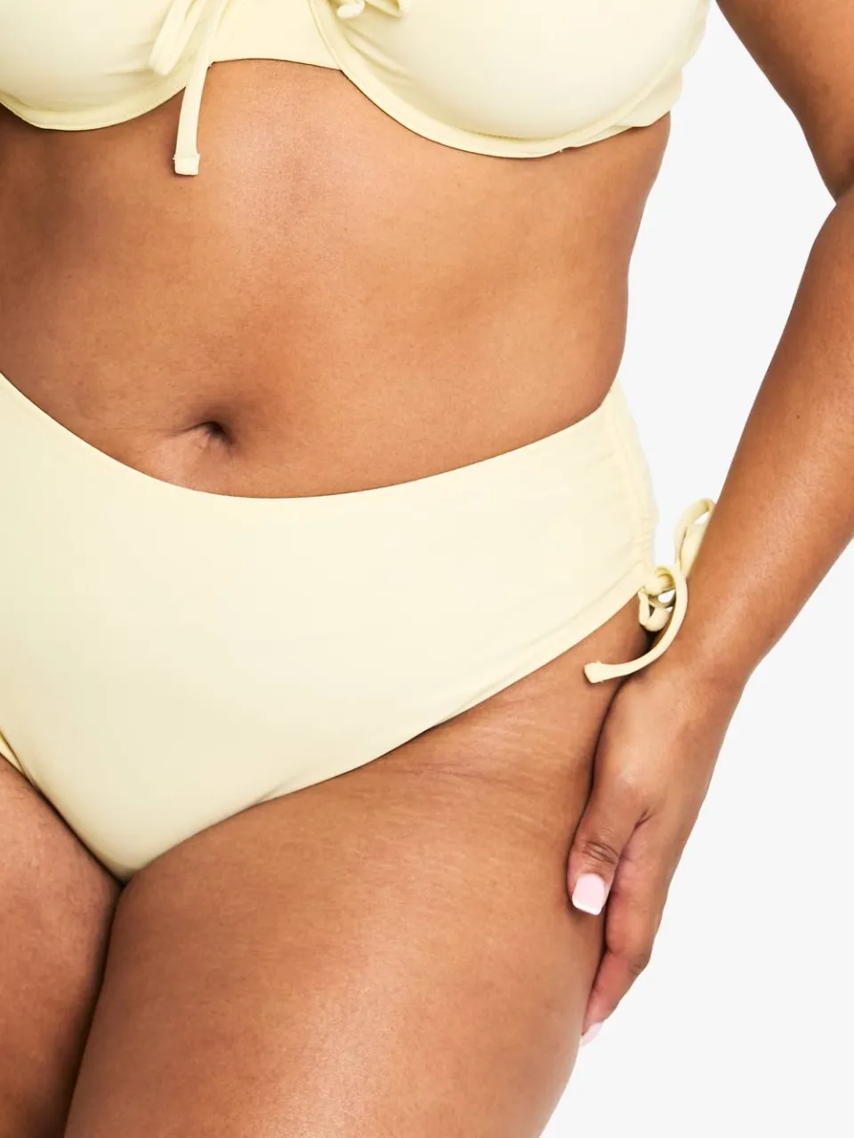boohoo Dames Plus Buikcontrole Hooggetailleerde Slip citroen, foto 3