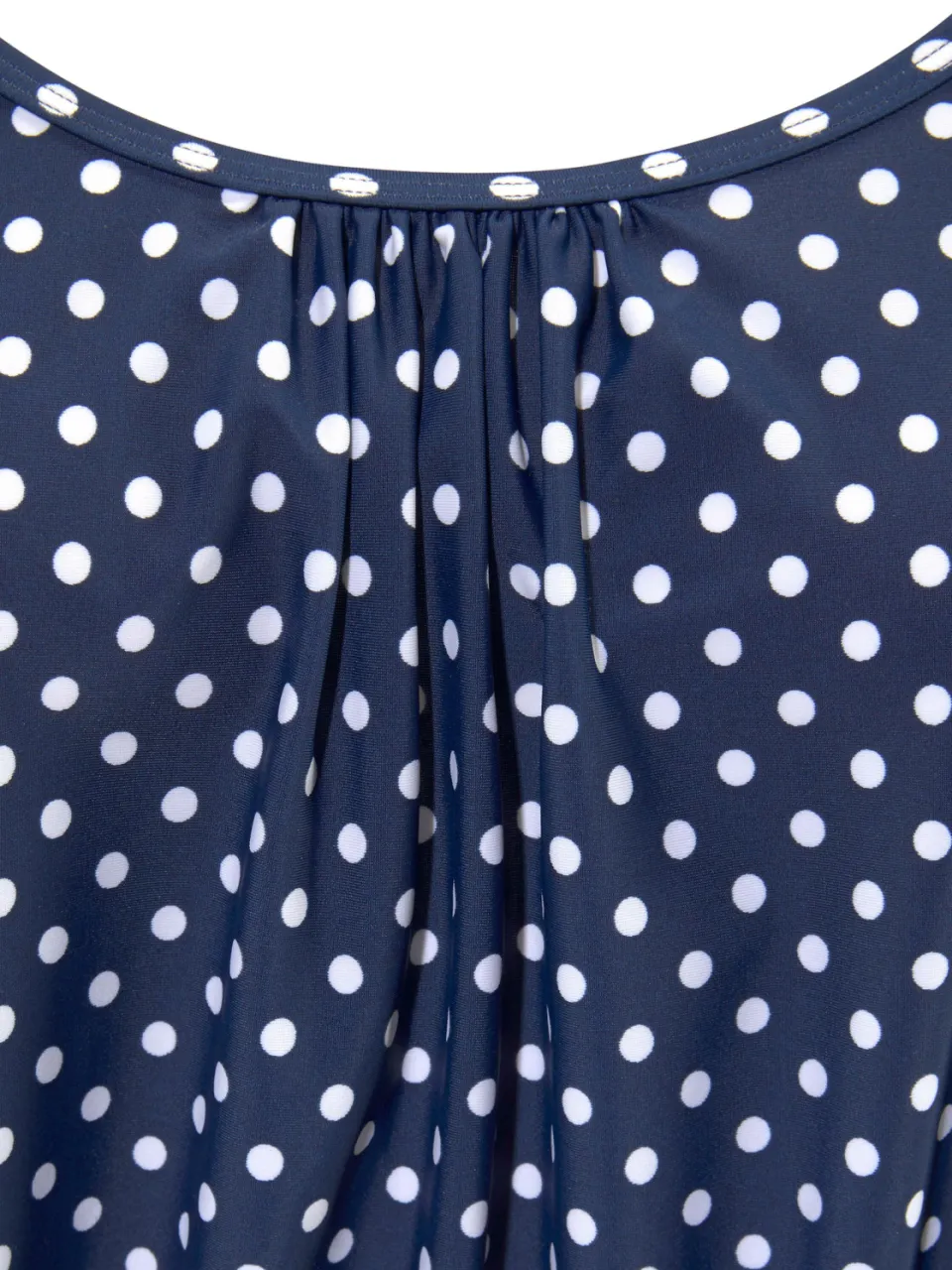 Oversized tankini marine wit gestipt, foto 3