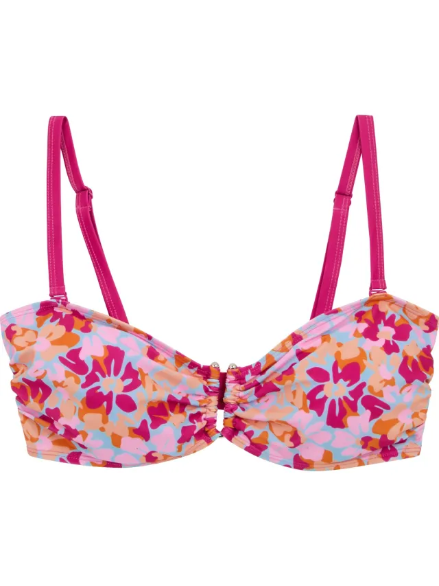 Regatta Dames aceana iii bloemig zomer bikinitopje Blauw/Roze