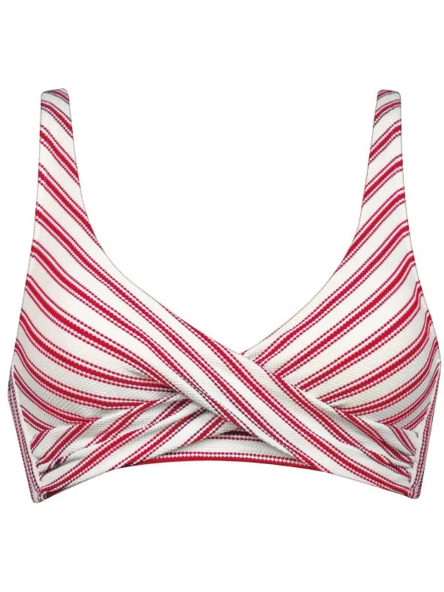 Watercult Seaside Splash Bralette Bikini Top - Wit/Roze/Rood
