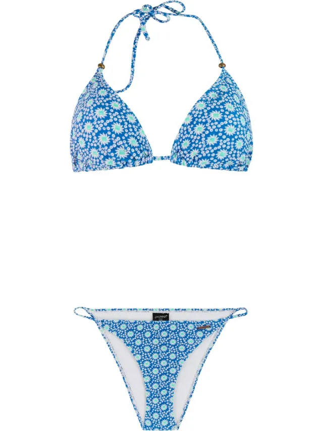 Protest PRTDita - Triangel bikini set Dames - Koordsluiting - Uitneembare vulling - Cheeky dekking - Normale pasvorm - Roze Gladio Blue