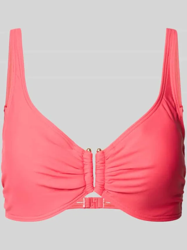 Lascana Bikinitop met verstelbare bandjes model 'Simple' Felroze