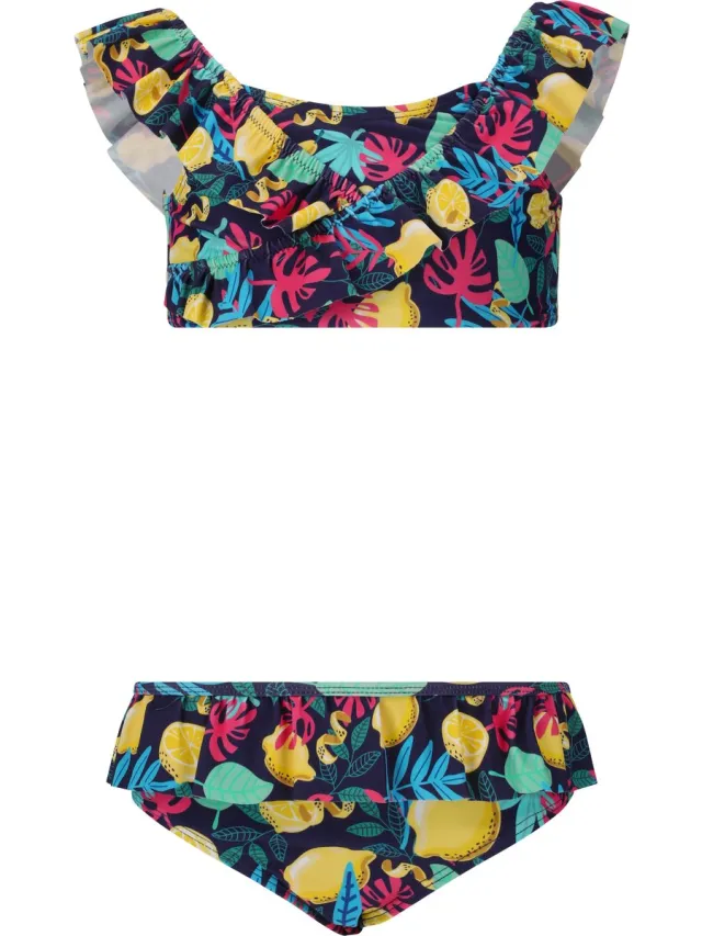 ZIGZAG Bikini Tropical geel-blauw