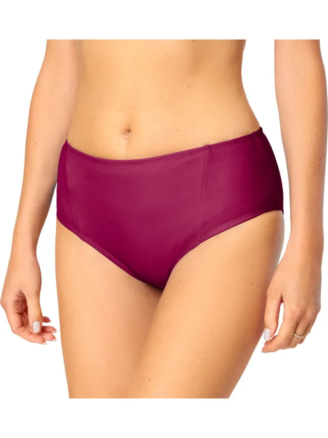 Bellivalini Dames Zwembroek - Bikinibroekje - Elastische tailleband - Polyamide & Elastaan - Zwart – XL - BLV-ET-18 Snob