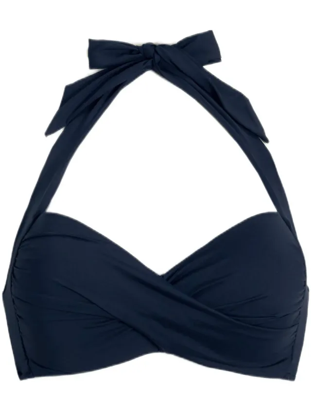 Seafolly voorgevormde push-up bikinitop donkerblauw blauw, foto 2