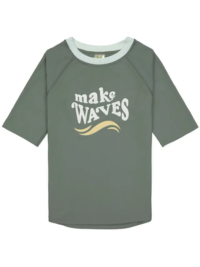 Lässig lassig uv shirt make waves deep olive 5jaar/110