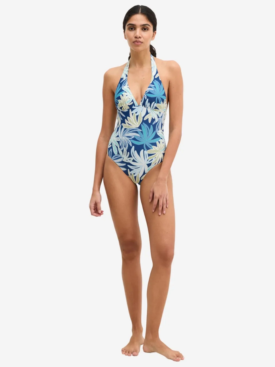Marc O'Polo Vrouwen Badpak Bohemian Leaf Veelkleurig