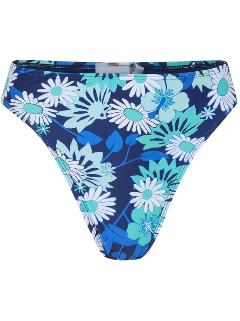 Brave Soul Dames/Dames Floral High Waist Bikini Bottoms (Blauw/Wit), foto 2