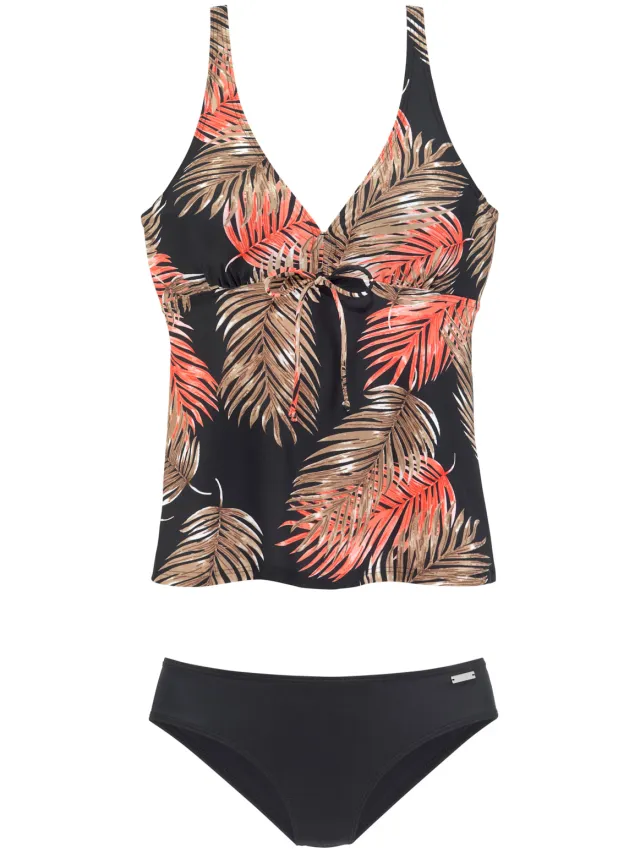 Beugeltankini zwart geprint, foto 2