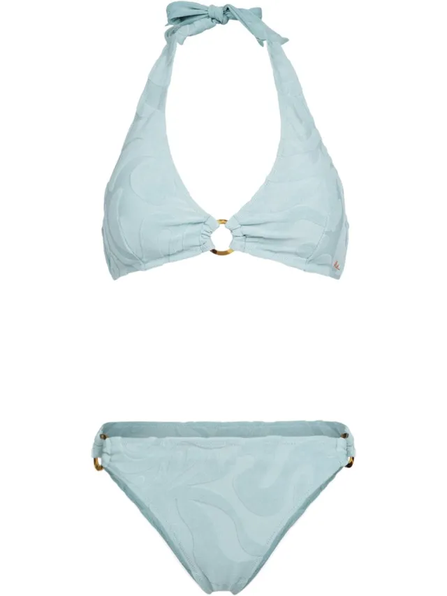 Brunotti Hollymai-Jacquard - Bikini Set Aqua Grey - Dames - Halter Bikini Set - 36