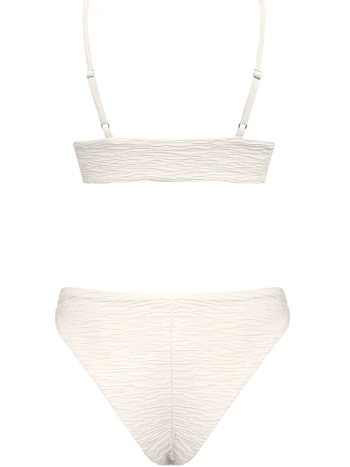 Anekdot dames vegan Bikiniset Jacquard Leona Skyline Slim Crème, foto 2