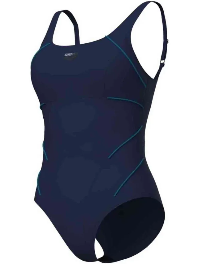 Arena badpak marineblauw