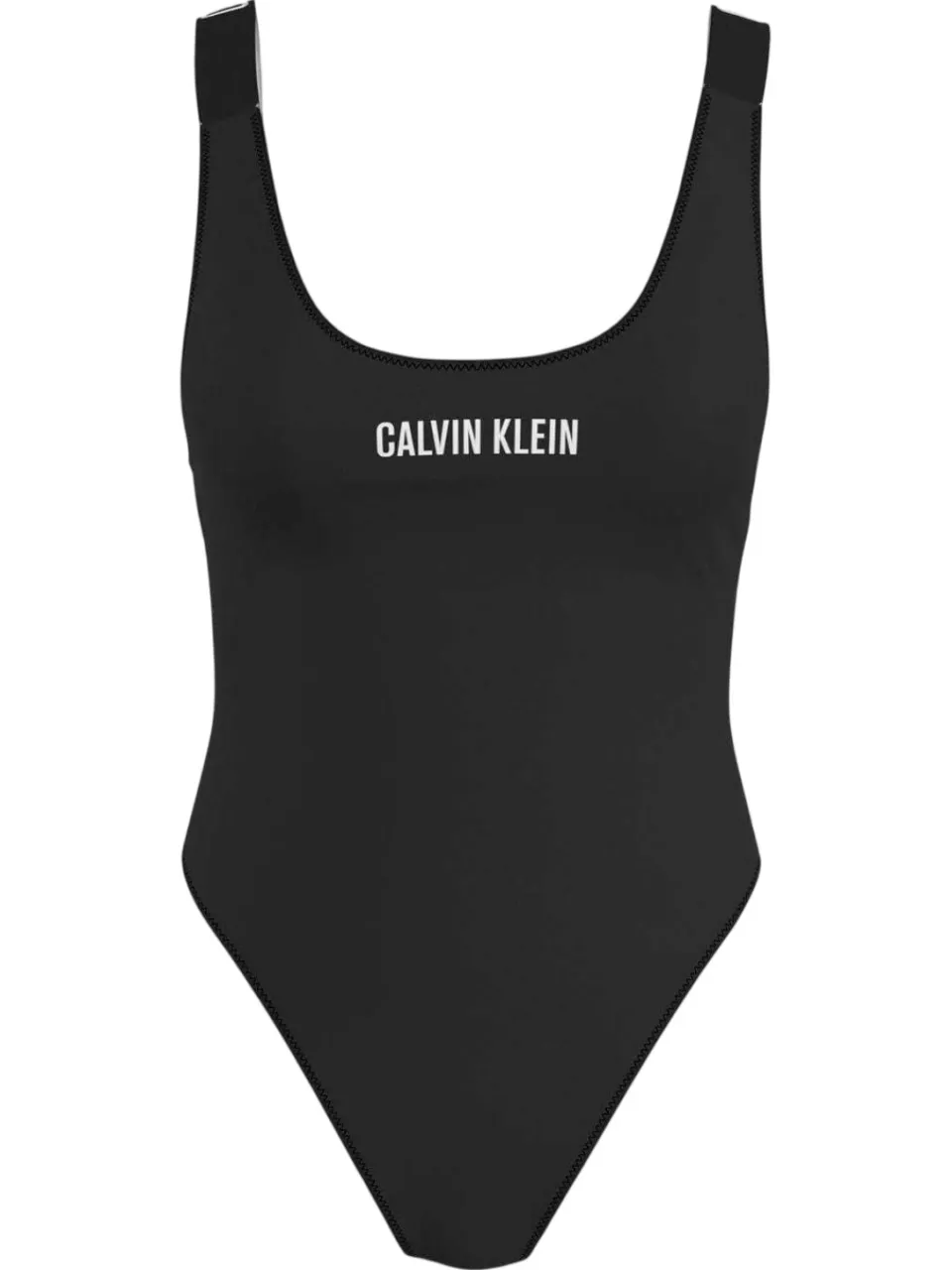 Calvin Klein Dames/Dames logo-eendelig badpak (Zwart), foto 2