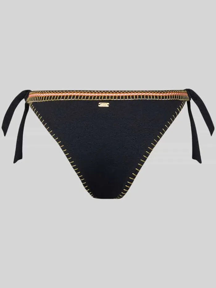 Banana Moon Bikinibroekje met vetersluiting, model 'SIMA SANTANY' Zwart