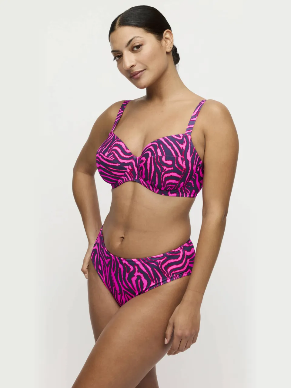 PrimaDonna niet-voorgevormde beugel bikinitop Malabo roze/donkerblauw