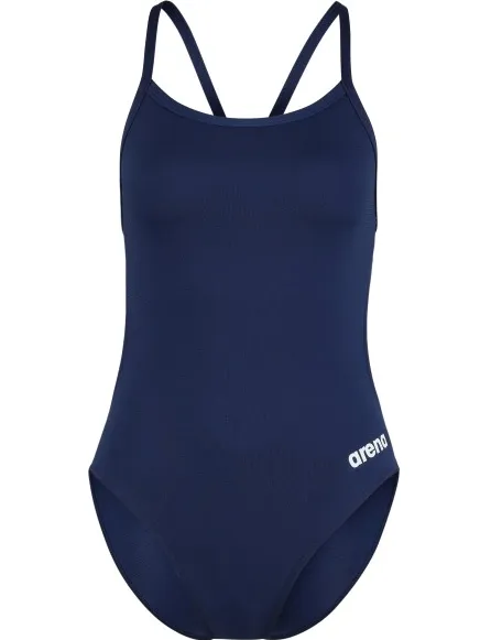 Arena Team Swimsuit Challenge Solid badpak blauw