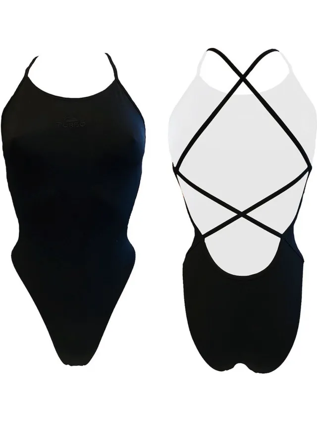 Turbo Patron Sirene Zwemkleding Zwart S Vrouw Black