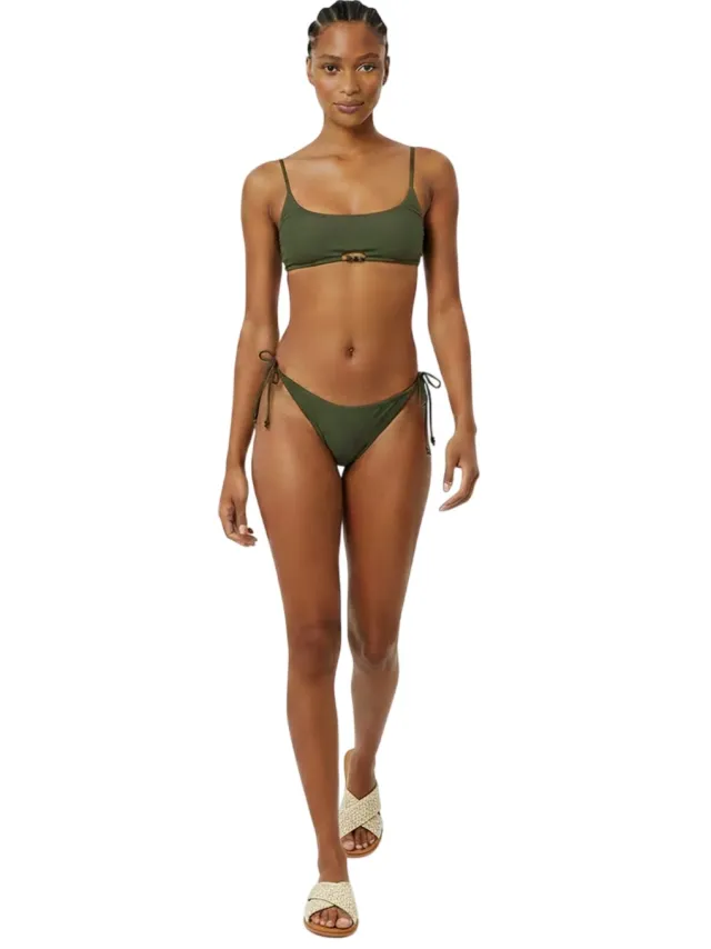 Jack Wills Bikinibroekjes met kralen voor dames (Kaki Groen)