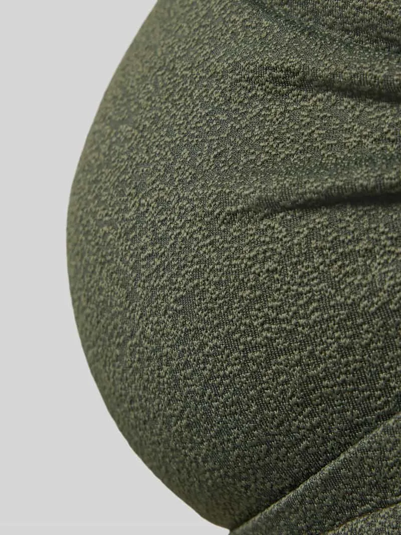 banana moon Bikinitop met siermosselafwerking model 'Kenteo' kaki, foto 3