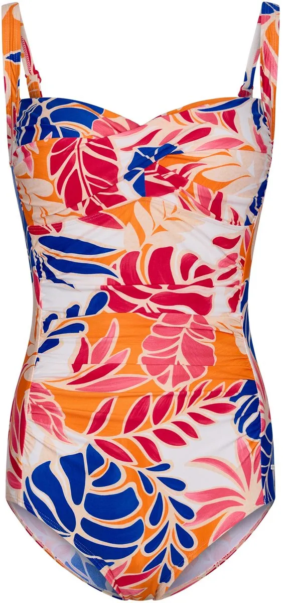 Pastunette Badpak Sunset Coral - Oranje/Beige - Corrigerend