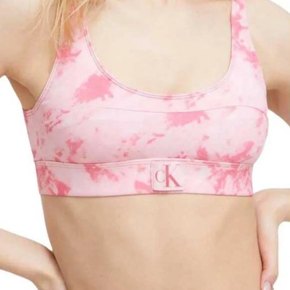 Calvin Klein Dames/Dames Tie Dye Bikini Top (Roze)